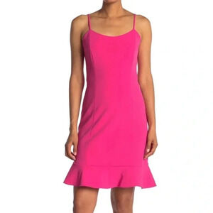 Sage Collective Scuba Crepe Mini Dress Bright Fuschia Size 2 NWT